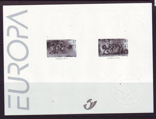 Postzegels België : Diverse zwart/wit velletjes, Postzegels en Munten, Postzegels | Europa | België, Postfris, Overig, Muziek