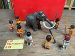 PLAYMOBIL V50: LOT FIGUREN PREHISTORIE + MAMMOET, Ophalen of Verzenden, Zo goed als nieuw, Los Playmobil