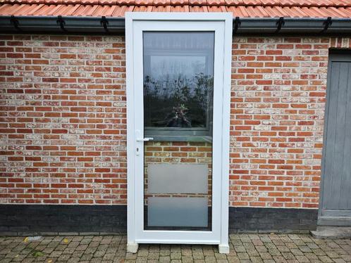 Verschillende Prachtige Pvc Deuren Deceuninck, Doe-het-zelf en Bouw, Deuren en Vliegenramen, Zo goed als nieuw, Buitendeur, Glas