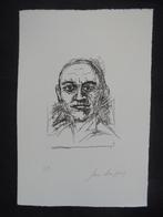 Jan Burssens  1925 - 2002   Ets   Portret, Envoi