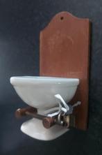 Vintage spaarpot toilet - wit porselein, Ophalen of Verzenden, Gebruikt, Steen, Aardewerk of Keramiek, Object of Gebouw