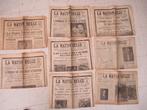 1935  :  8 ORIGINELE kranten : Dood van Koningin ASTRID, Verzamelen, Koningshuis en Royalty, Ophalen of Verzenden