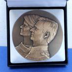 bronzen medaille: "Koning Filip" en "Koningin Mathilde", Ophalen of Verzenden