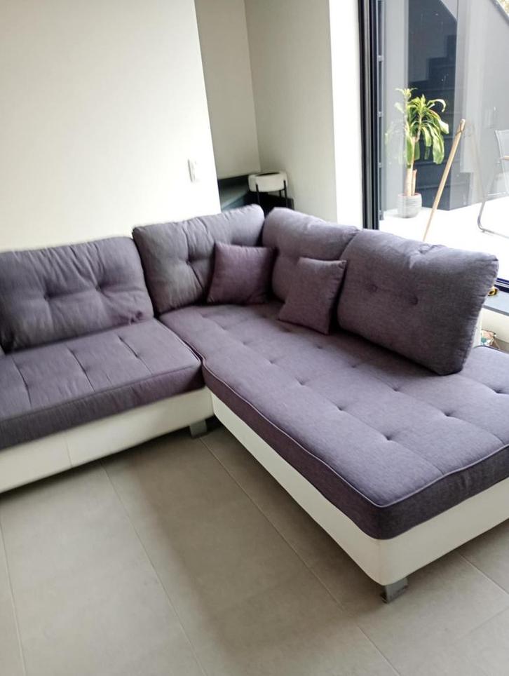 Hoekbank, Huis en Inrichting, Zetels | Zetels, Gebruikt, Hoekbank, Stof, Ophalen