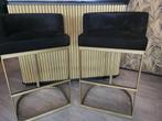 Barstoelen 2 stuks, Ophalen, Zo goed als nieuw, Metaal, Met voetsteun