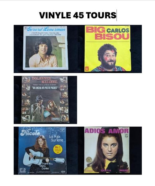 Vinyl (17) 45 toeren 2€/st, Cd's en Dvd's, Vinyl | Overige Vinyl, Gebruikt, Overige formaten, Ophalen