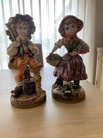 Porseleinen dorpsjongen en -meisje van Capodimonte, Ophalen of Verzenden