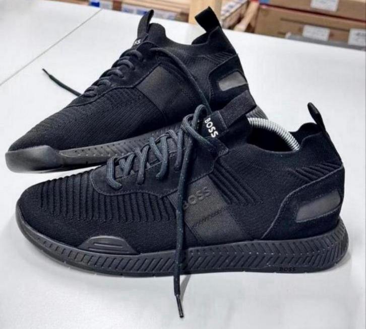Boss Titanium Knit Sn00 Black 001 runn Sneakers 43 - NIEUW, Kleding | Heren, Schoenen, Nieuw, Sneakers, Zwart, Ophalen of Verzenden