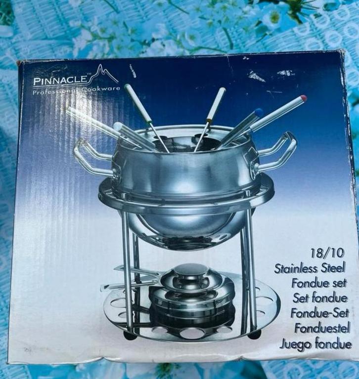Fondueset PINNACLE (brandpasta) NIEUW in VERPAKKING🫕🫕🫕, Elektronische apparatuur, Fonduesets, Nieuw, Fondueset, Ophalen