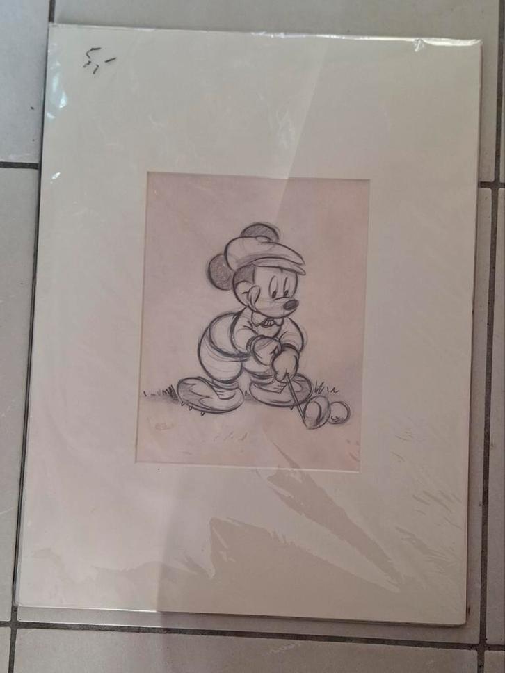 Lithografie Mickey Mouse reproductie, Diversen, Overige Diversen, Nieuw, Ophalen of Verzenden
