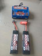 Lipo oplader en batterijen 11v lipo 2x rc, Elektro, Ophalen of Verzenden, Zo goed als nieuw, Auto onroad