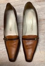 Damesschoen Courrege, Bruin, Instappers, Zo goed als nieuw, Ophalen