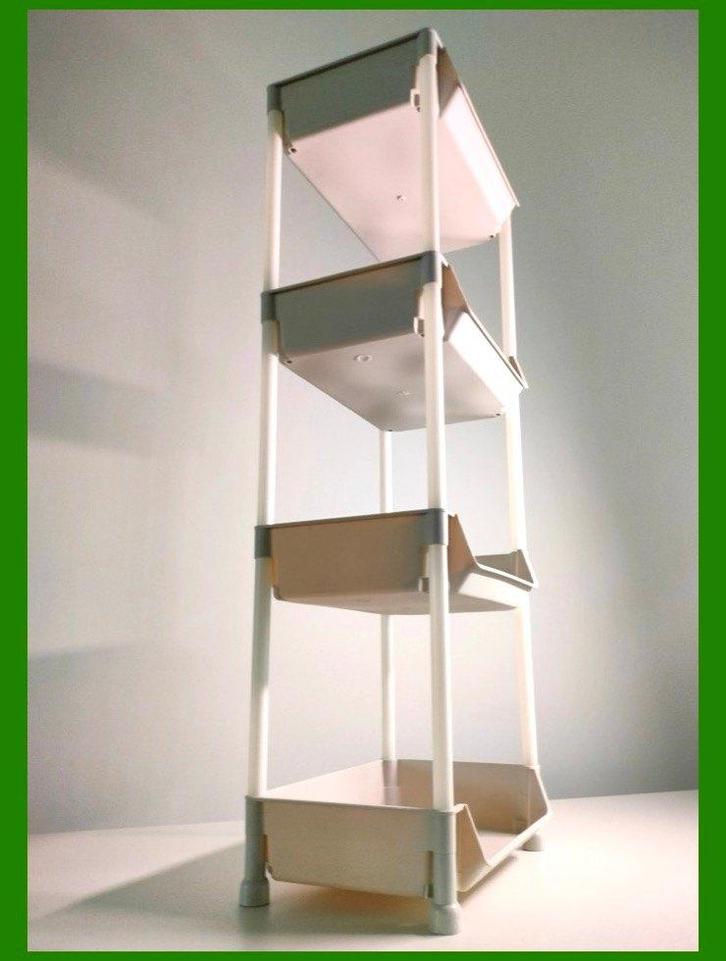 35 x 25 x 98cm étagère d'appoint plastique, Maison & Meubles, Salle de bain | Linge de bain & Accessoires, Comme neuf, Autres types