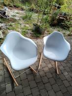 2 Chaises fauteuils à bascule scandinaves, Huis en Inrichting, Stoelen, Metaal, Twee, Gebruikt, Eames Scandinave