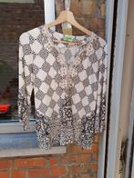 Dames blouse in vuilwit en zwart van K-design  Small, Kleding | Dames, Gedragen, K-design, Ophalen of Verzenden, Maat 36 (S)