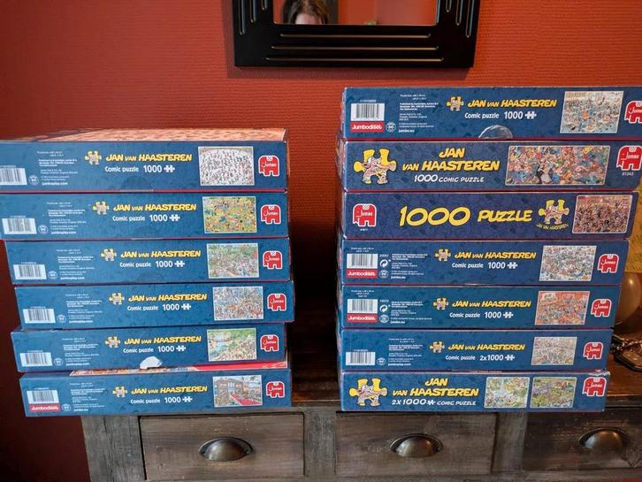 Jan Van Haasteren puzzels, Hobby en Vrije tijd, Denksport en Puzzels, Gebruikt, Legpuzzel, 500 t/m 1500 stukjes, Ophalen of Verzenden