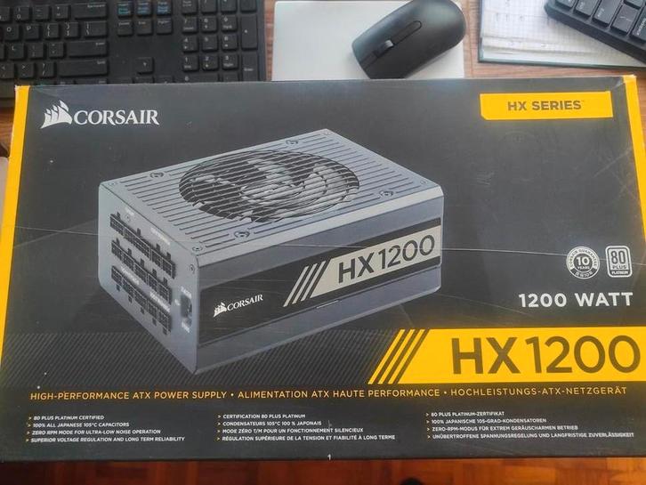 Corsair HX1200 Platinum Voeding, Computers en Software, Interne voedingen, Zo goed als nieuw, Ophalen of Verzenden