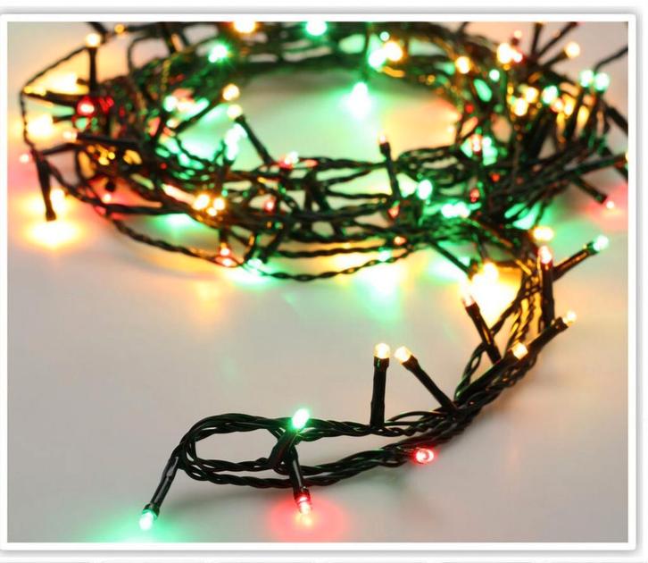 Kersverlichting 8 standen red blue green ingebouwde timer, Diversen, Kerst, Verzenden