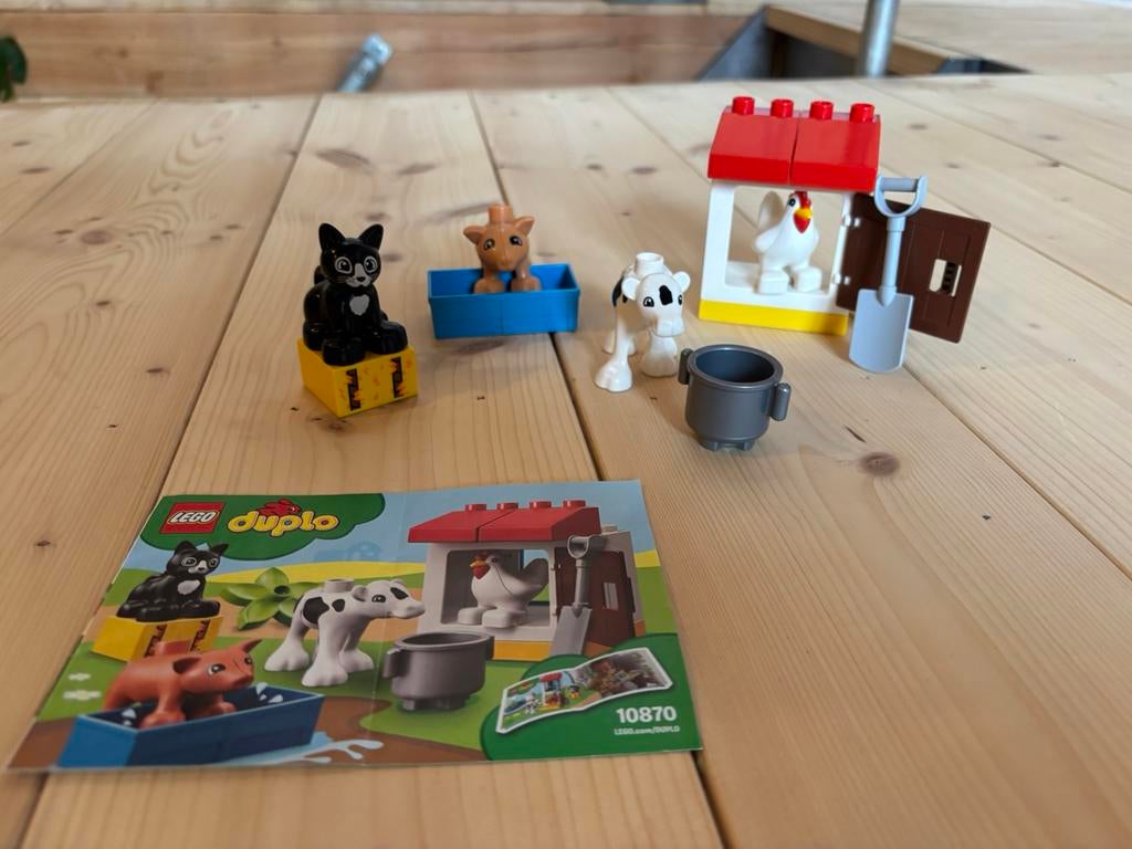 Duplo boerderij (10870) + extra dieren, Kinderen en Baby's, Ophalen, Zo goed als nieuw, Duplo