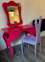 Ensemble Coiffeuse/Bureau  ,Miroir,Chaise Design Fun- 80€, Maison & Meubles, Vintage, Comme neuf, 100 à 150 cm, Enlèvement