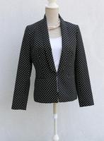 Mooie Caroll T40 blazer met stippen, Kleding | Dames, Maat 38/40 (M), Zwart, Ophalen of Verzenden, Zo goed als nieuw
