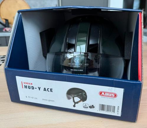 Abus hud-y-ace fietshelm NIEUW, Fietsen en Brommers, Fietsaccessoires | Fietshelmen, Nieuw, Heer of Dame, L, Ophalen of Verzenden
