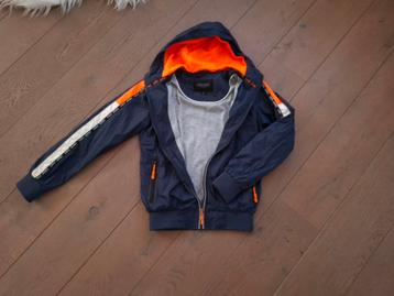 Maat 152 : jas met kap Cars jeans blauw, Ophalen of Verzenden, Zo goed als nieuw, Jas, Jongen
