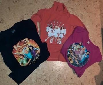 T-shirt 3 K3, 2 x manches courtes et 1 x manches longues, ta, Studio 100, Enlèvement ou Envoi, Chemise ou À manches longues, Utilisé