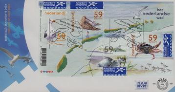 2003 - NEDERLAND - FDC Het Nederlandse Wad [SG MS2313b] beschikbaar voor biedingen
