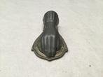 Vintage metalen brievenklem in de vorm van een hand, Antiek en Kunst, Ophalen of Verzenden