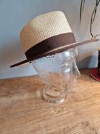 Vintage strooien  heren hoed Panama hat, Antiek en Kunst, Curiosa en Brocante, Ophalen of Verzenden