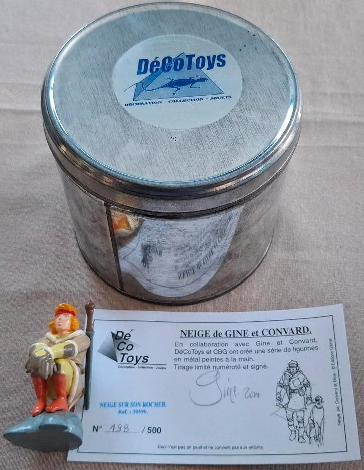 Figurine Neige en plomb DécoToys, Verzamelen, Beelden en Beeldjes, Gebruikt, Fantasy, Ophalen of Verzenden