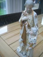 Antiek Porseleinen beeld St Jozef met kind, Antiquités & Art, Antiquités | Porcelaine, Enlèvement ou Envoi