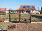 Dubbele grote Tuinpoort met lichte gebruikschade., Tuin en Terras, Ophalen, Gebruikt