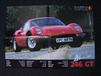 Affiche Ferrari Dino 246 GT, Collections, Posters & Affiches, Comme neuf, Autres sujets/thèmes, Affiche ou Poster pour porte ou plus grand
