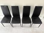 Jysk Toreby Stoelen - Set van 4, Ophalen, Overige materialen, Gebruikt, Zwart