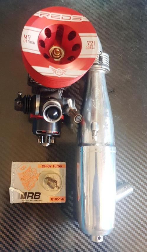 Nitro motor REDS 721 Corsa (MR design) 3.5cc, Hobby en Vrije tijd, Modelbouw | Radiografisch | Auto's, Zo goed als nieuw, Onderdeel