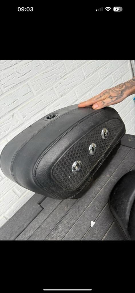 2 Sacoches arriere pour harley Davidson, Motoren, Accessoires | Koffers en Tassen, Gebruikt, Ophalen of Verzenden