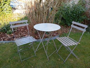Ensemble table et chaises bistrot d'occasion, Enlèvement, Utilisé