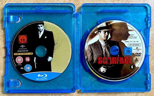 SCARFACE (+ OTNL) BLURAY (1984) + DVD (1932) // ZONDER Cover, Cd's en Dvd's, Blu-ray, Zo goed als nieuw, Overige genres, Ophalen of Verzenden