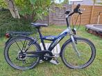 blauwe sportieve jongensfiets, Fietsen en Brommers, Ophalen, 22 inch, Gebruikt, Versnellingen