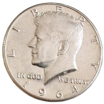 Zilveren half dollar John F, Kennedy 1964 beschikbaar voor biedingen