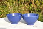 2 bols a soupe bleu, Maison & Meubles, Comme neuf, Tasse(s) et/ou soucoupe(s), Céramique, Enlèvement ou Envoi