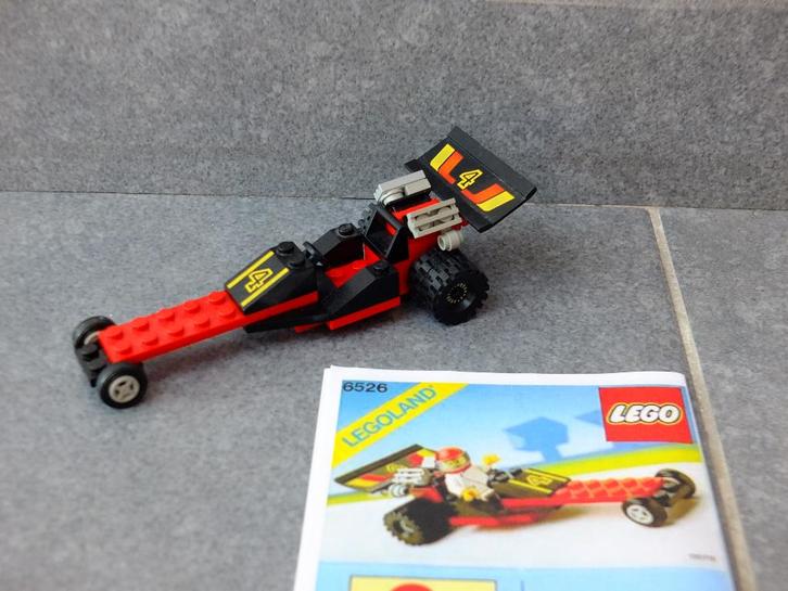 Lego Legoland 6526 - Dragster (Red Line Racer), 1989, Kinderen en Baby's, Speelgoed | Duplo en Lego, Gebruikt, Lego, Complete set