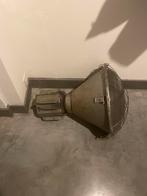 Vintage fabriekslamp (Polen), Huis en Inrichting, Lampen | Hanglampen, Ophalen, Zo goed als nieuw, Glas