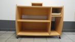 houten computertafel in goede staat op wieltjes, Ophalen, Gebruikt, 70 tot 120 cm, 70 tot 120 cm
