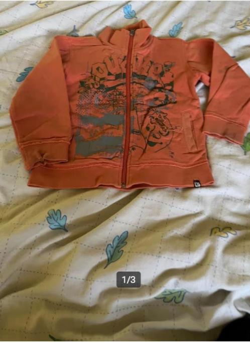 oranje sweater met rits Eager Beaver maat 104 - 4 jaar, Kinderen en Baby's, Kinderkleding | Maat 104, Zo goed als nieuw, Jongen