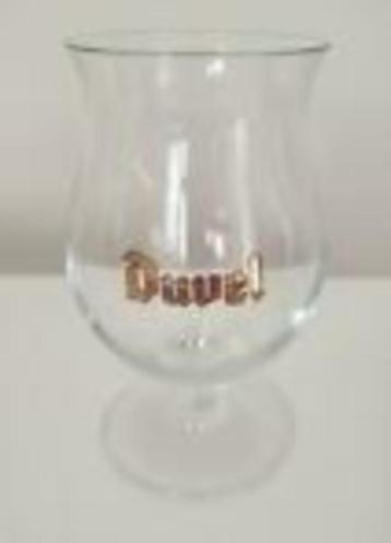 Verre Duvel avec lettres dorées et D dans le fond Nouveau