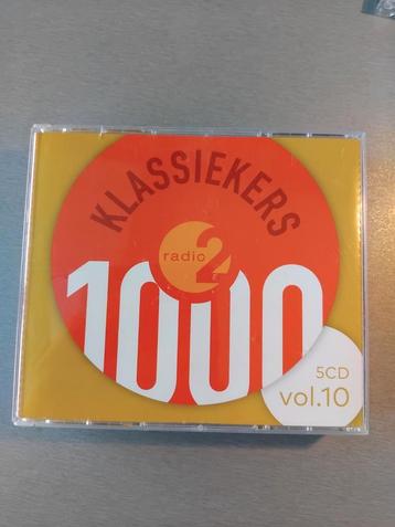5cd box. 1000 Klassiekers.  Vol. 10. (Radio 2). beschikbaar voor biedingen