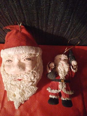 Pendentifs du Père Noël en papier mâché 